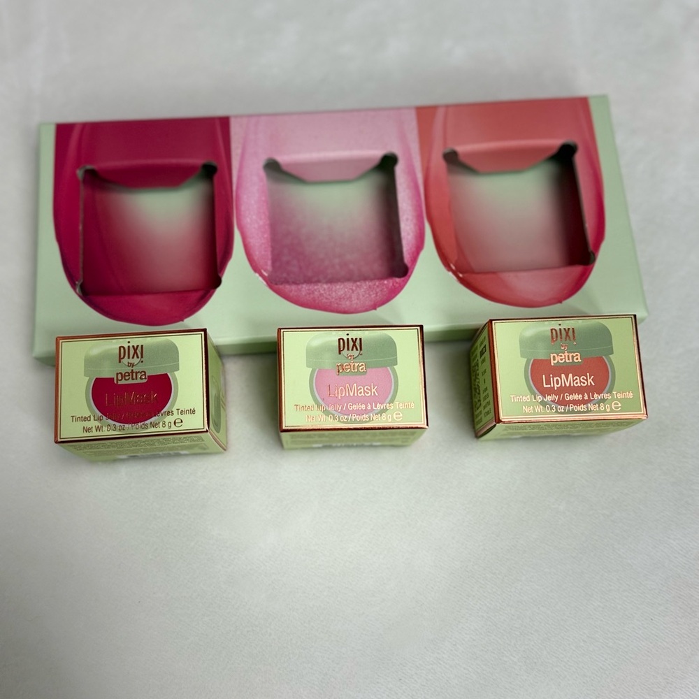 Pixi Lip Mask Trio - Red, Pink, Green
